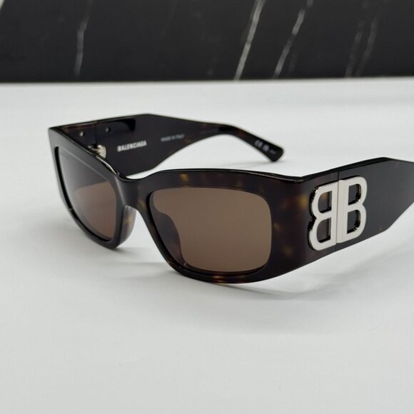 NEW BALENCIAGA BB0360S 002 UNISEX HAVANA SUNGLASSES - Picture 3 of 10